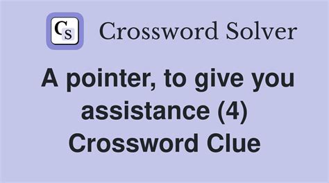 crossword clue assistance